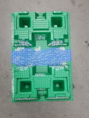 Vintage like new 1999 "Lego" raised baseplate  jungle river 48x32